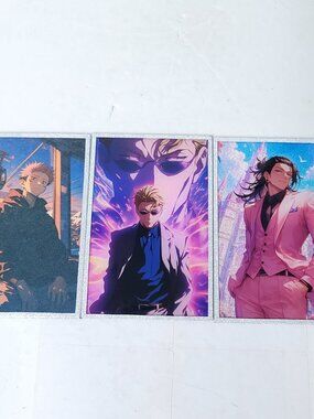 Nanami Yuji Suguru Card Anime Husbando Art Oversized Board A6 Lot of 3 Jujitsu